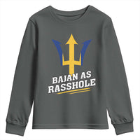 Funny Bajan As Rasshole Youth Sweatshirt Barbados Tridents