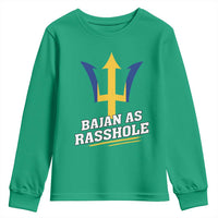 Funny Bajan As Rasshole Youth Sweatshirt Barbados Tridents