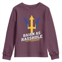 Funny Bajan As Rasshole Youth Sweatshirt Barbados Tridents