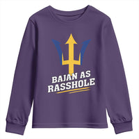 Funny Bajan As Rasshole Youth Sweatshirt Barbados Tridents