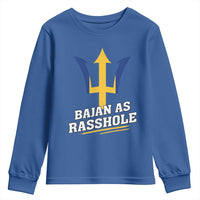 Funny Bajan As Rasshole Youth Sweatshirt Barbados Tridents