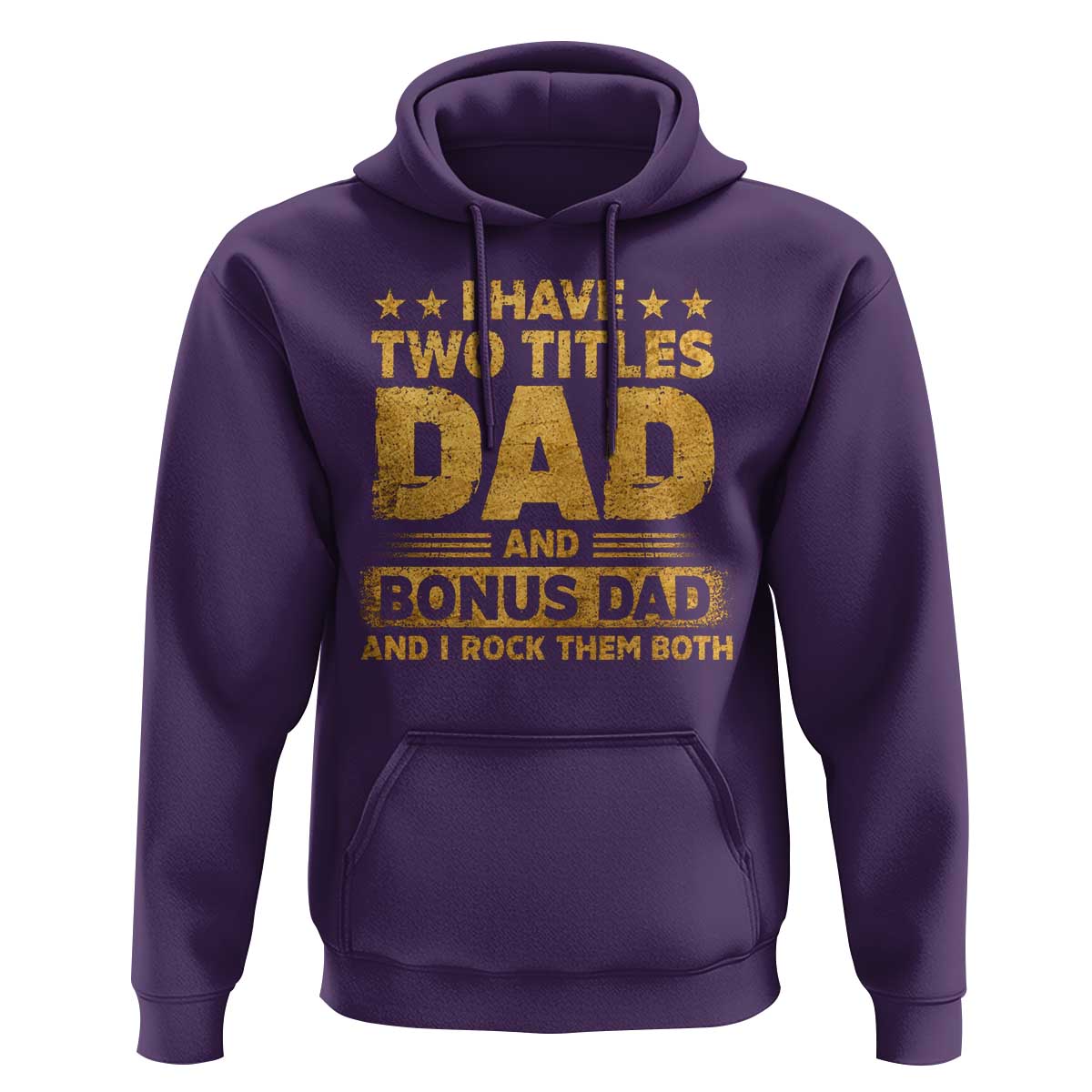 I Have Two Titles Dad And Bonus Dad I Rock Them Both Hoodie Vintage Father's Day Gift
