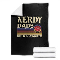 Nerdy Dad Throw Blanket Funny Fathers Day RPG Gaming D20 Tabletop