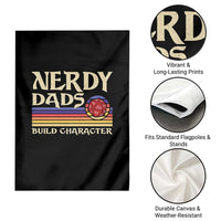 Nerdy Dad Garden Flag Funny Fathers Day RPG Gaming D20 Tabletop