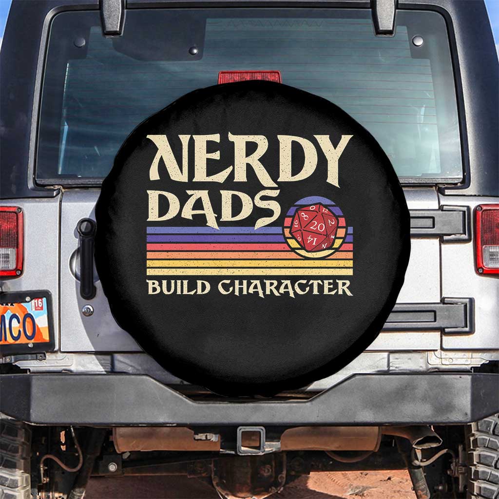 Nerdy Dad Spare Tire Cover Funny Fathers Day RPG Gaming D20 Tabletop