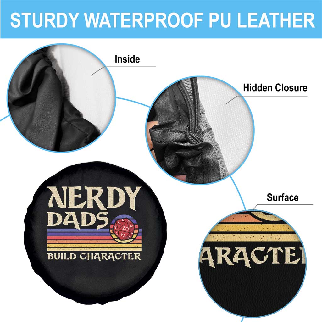 Nerdy Dad Spare Tire Cover Funny Fathers Day RPG Gaming D20 Tabletop