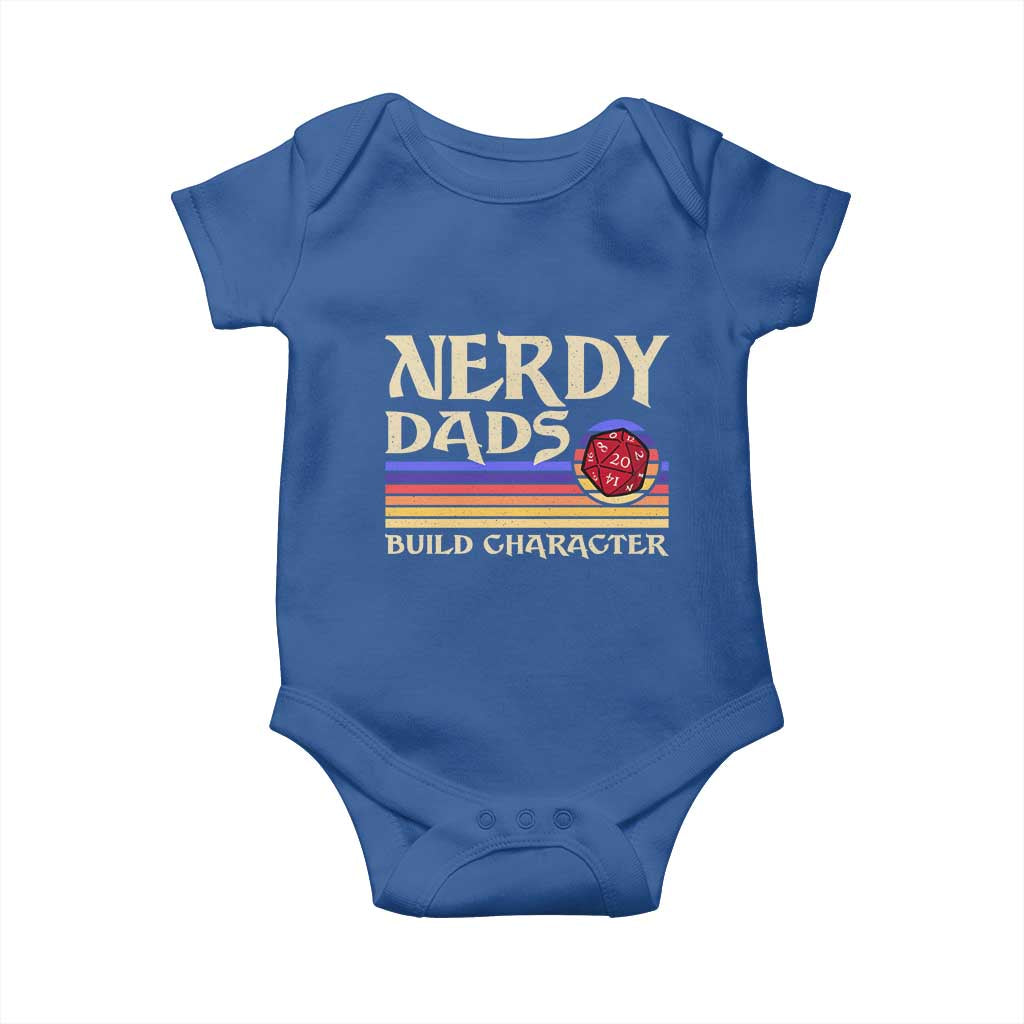 Nerdy Dad Baby Onesie Funny Fathers Day RPG Gaming D20 Tabletop