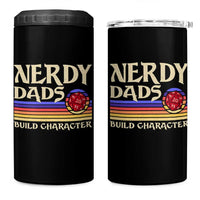 Nerdy Dad 4 in 1 Can Cooler Tumbler Funny Fathers Day RPG Gaming D20 Tabletop