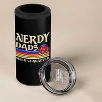 Nerdy Dad 4 in 1 Can Cooler Tumbler Funny Fathers Day RPG Gaming D20 Tabletop