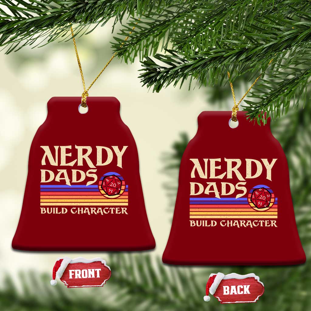 Nerdy Dad Ceramic Ornament Funny Fathers Day RPG Gaming D20 Tabletop
