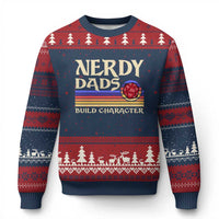 Nerdy Dad Ugly Christmas Sweater Funny Fathers Day RPG Gaming D20 Tabletop
