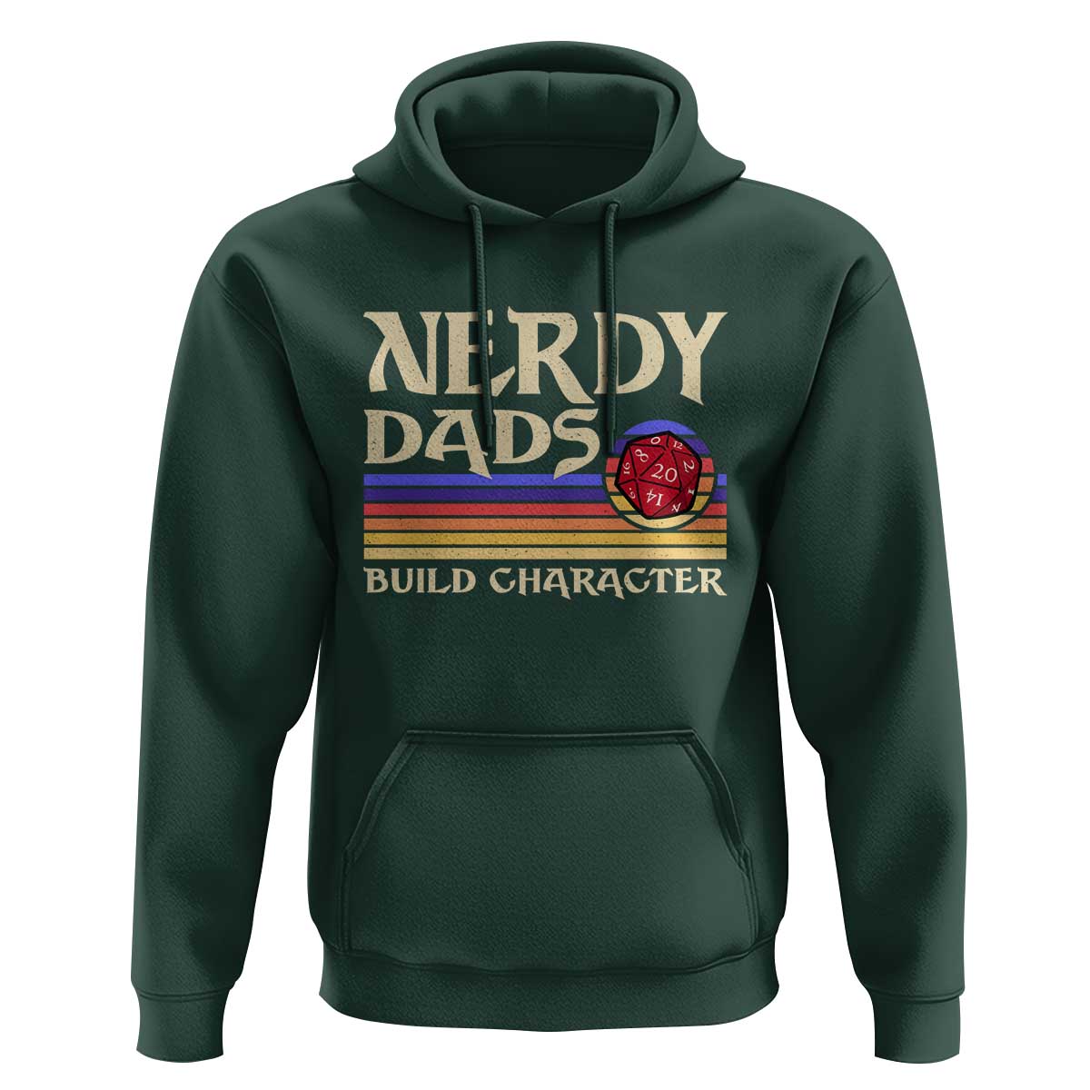 Nerdy Dad Hoodie Funny Fathers Day RPG Gaming D20 Tabletop