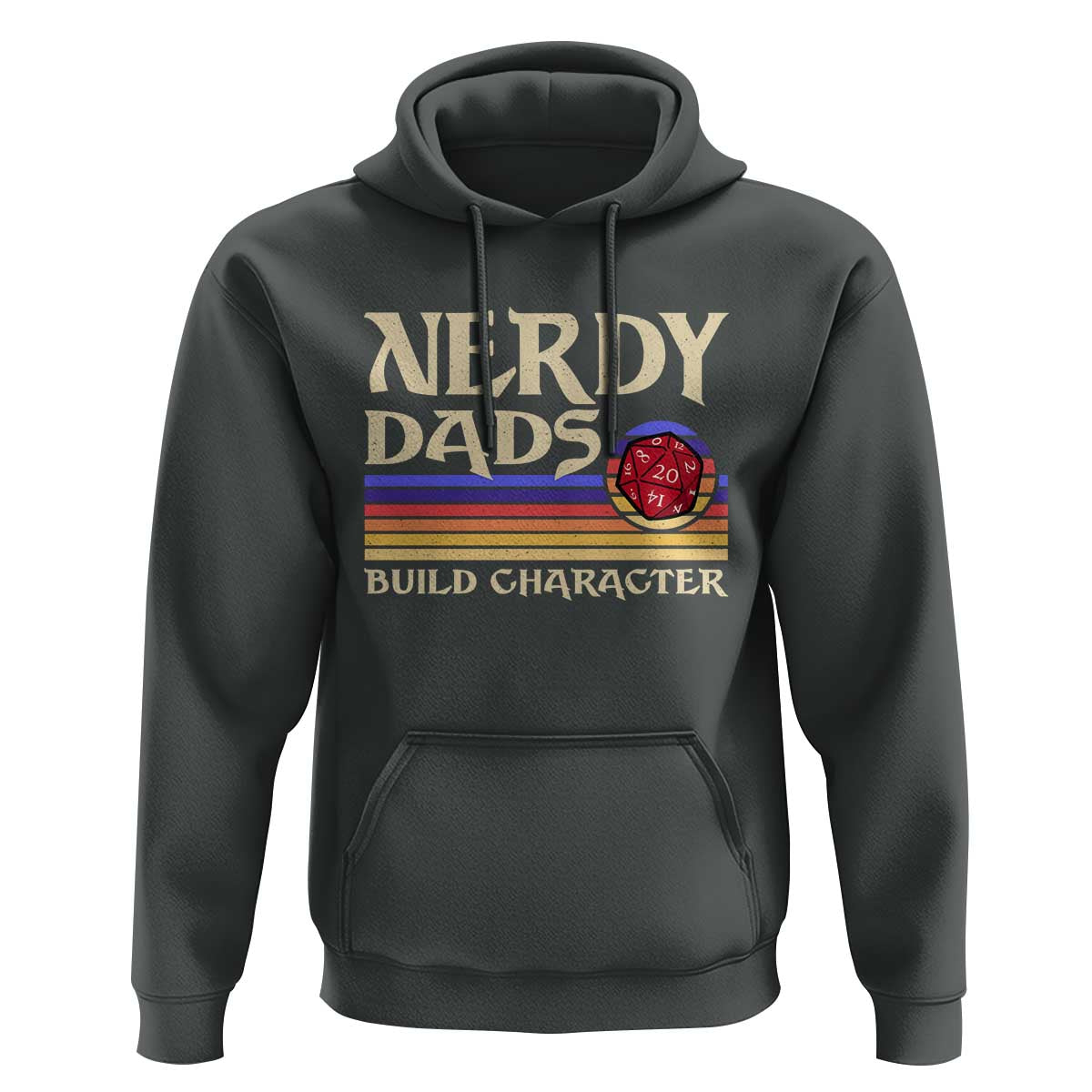 Nerdy Dad Hoodie Funny Fathers Day RPG Gaming D20 Tabletop