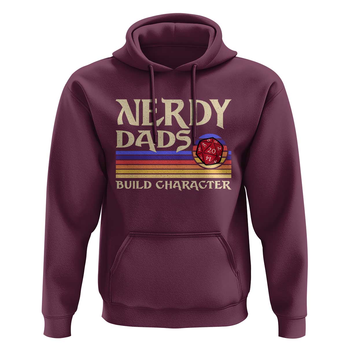 Nerdy Dad Hoodie Funny Fathers Day RPG Gaming D20 Tabletop