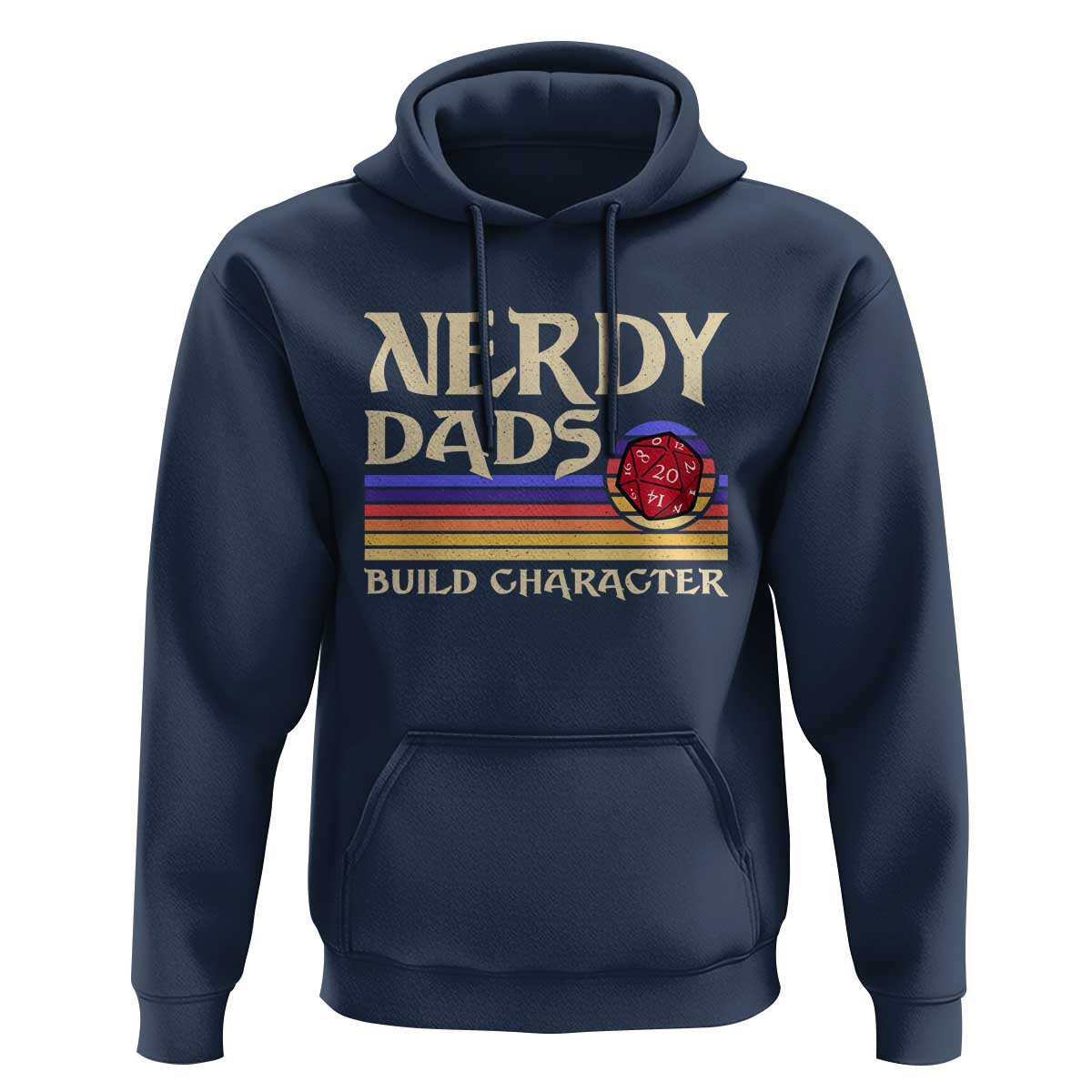 Nerdy Dad Hoodie Funny Fathers Day RPG Gaming D20 Tabletop