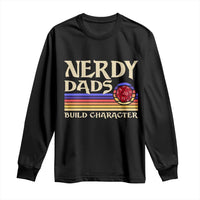 Nerdy Dad Long Sleeve Shirt Funny Fathers Day RPG Gaming D20 Tabletop