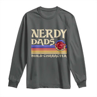 Nerdy Dad Long Sleeve Shirt Funny Fathers Day RPG Gaming D20 Tabletop