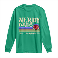Nerdy Dad Long Sleeve Shirt Funny Fathers Day RPG Gaming D20 Tabletop