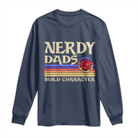 Nerdy Dad Long Sleeve Shirt Funny Fathers Day RPG Gaming D20 Tabletop