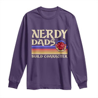 Nerdy Dad Long Sleeve Shirt Funny Fathers Day RPG Gaming D20 Tabletop