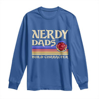 Nerdy Dad Long Sleeve Shirt Funny Fathers Day RPG Gaming D20 Tabletop
