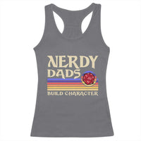Nerdy Dad Racerback Tank Top Funny Fathers Day RPG Gaming D20 Tabletop
