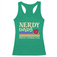 Nerdy Dad Racerback Tank Top Funny Fathers Day RPG Gaming D20 Tabletop