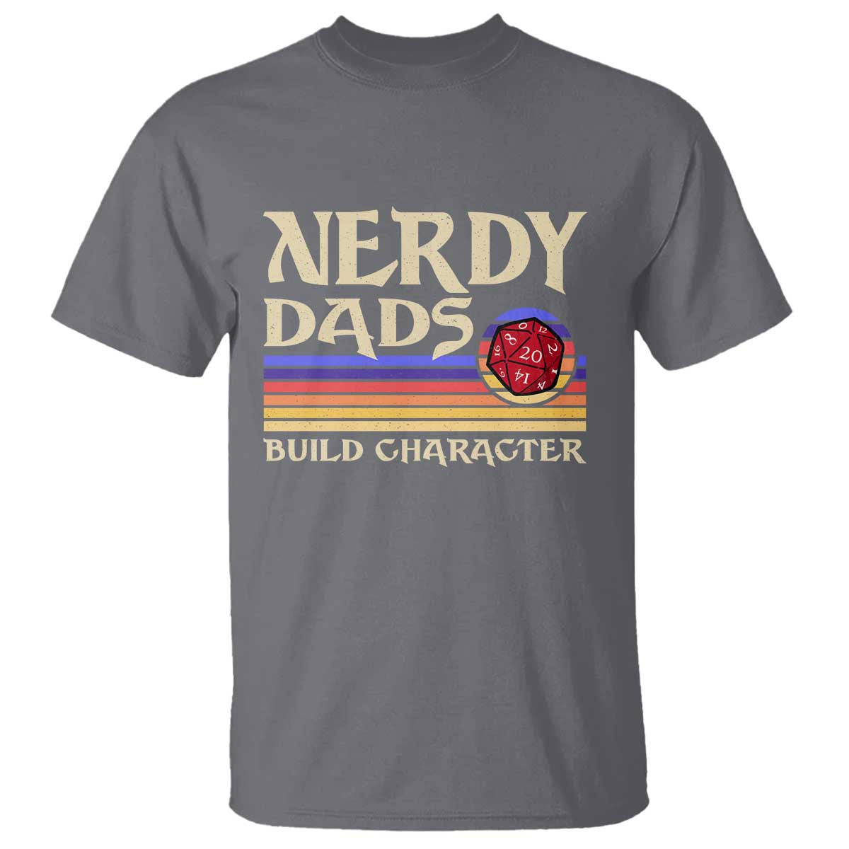 Nerdy Dad T Shirt Funny Fathers Day RPG Gaming D20 Tabletop