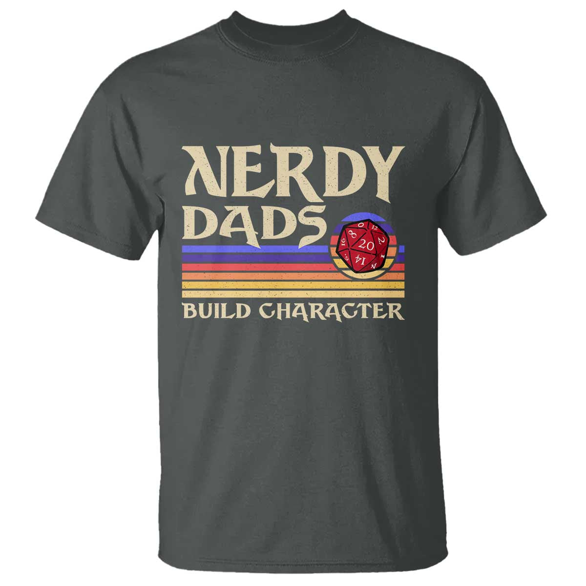 Nerdy Dad T Shirt Funny Fathers Day RPG Gaming D20 Tabletop