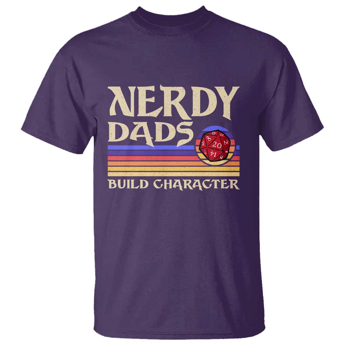 Nerdy Dad T Shirt Funny Fathers Day RPG Gaming D20 Tabletop