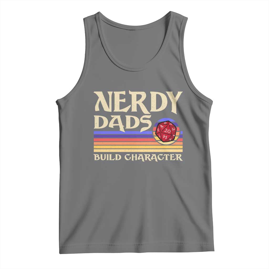 Nerdy Dad Tank Top Funny Fathers Day RPG Gaming D20 Tabletop