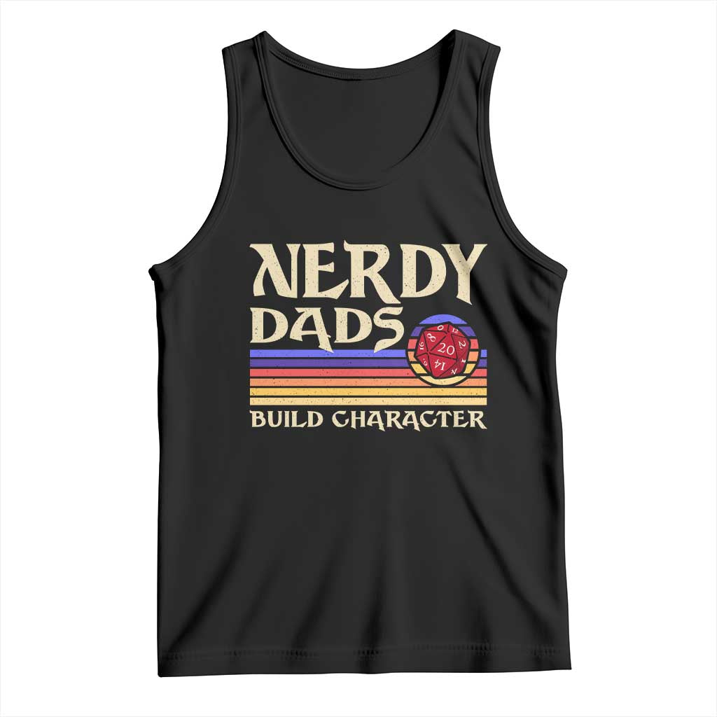 Nerdy Dad Tank Top Funny Fathers Day RPG Gaming D20 Tabletop