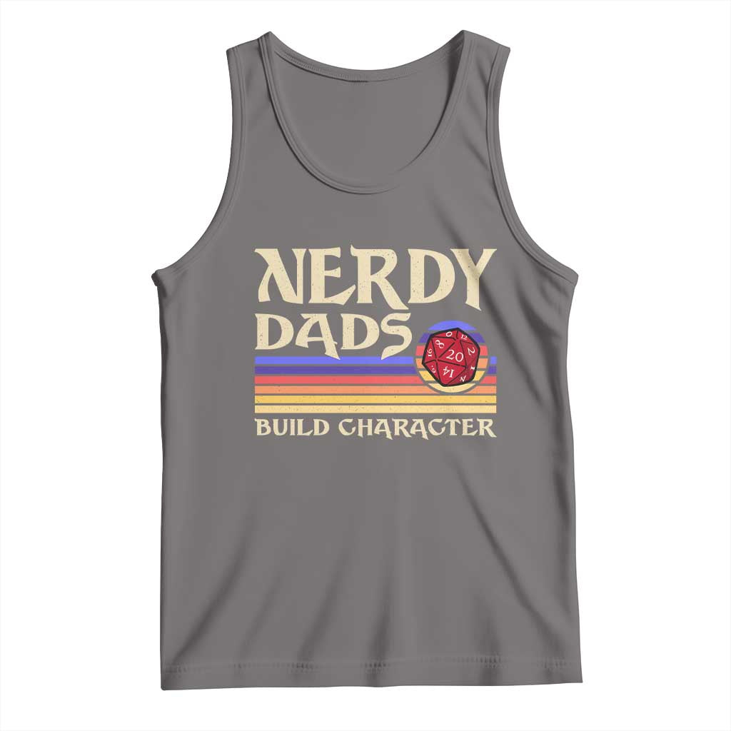 Nerdy Dad Tank Top Funny Fathers Day RPG Gaming D20 Tabletop