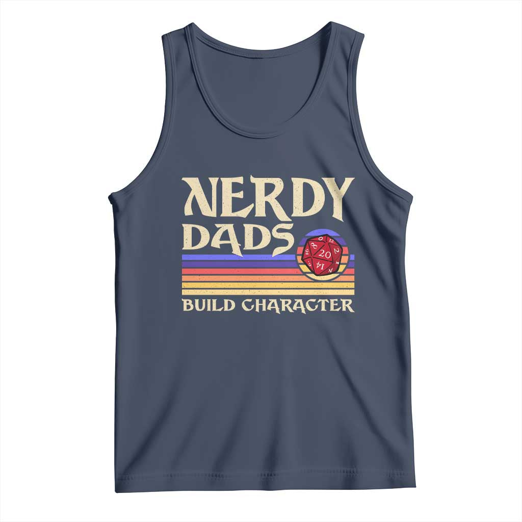 Nerdy Dad Tank Top Funny Fathers Day RPG Gaming D20 Tabletop