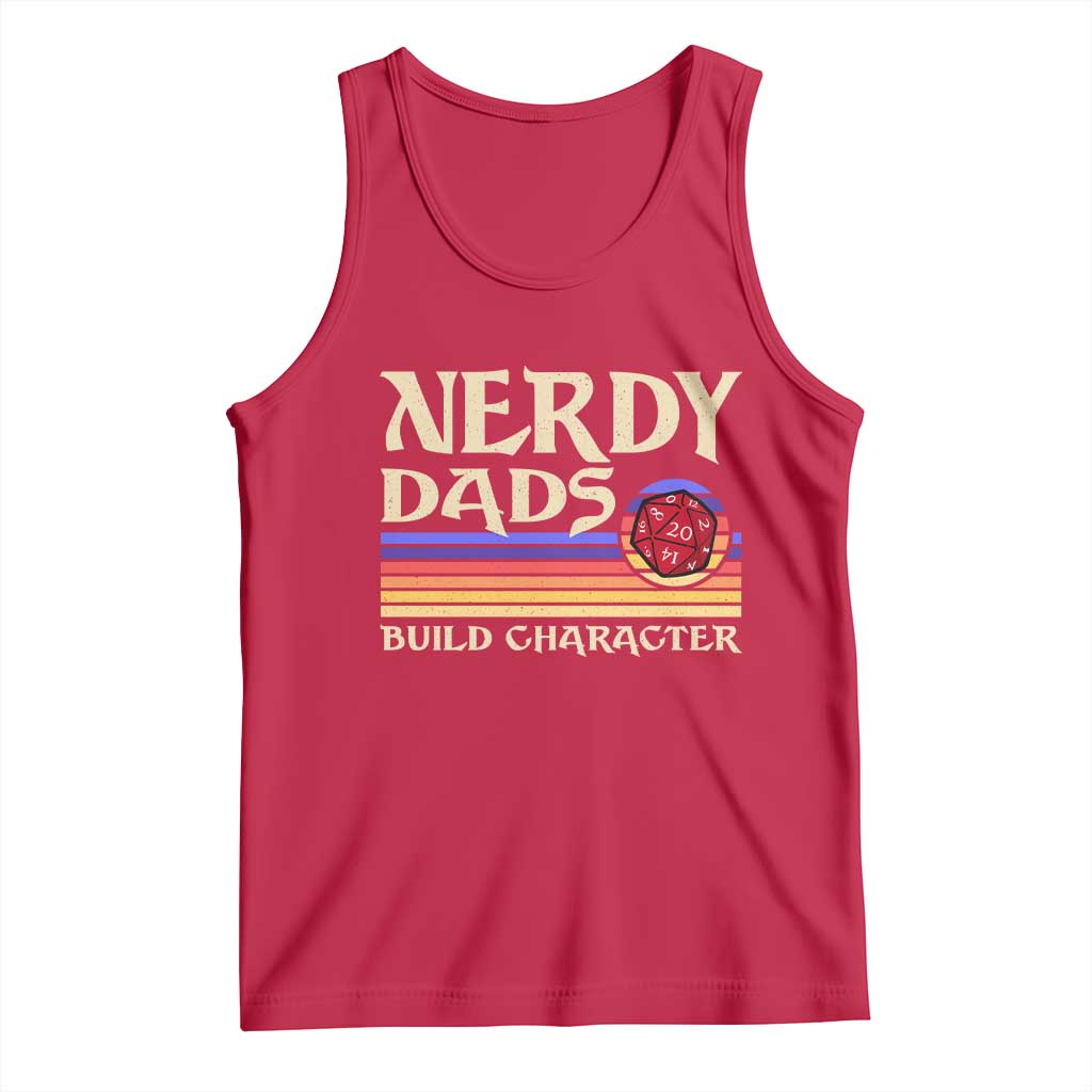 Nerdy Dad Tank Top Funny Fathers Day RPG Gaming D20 Tabletop