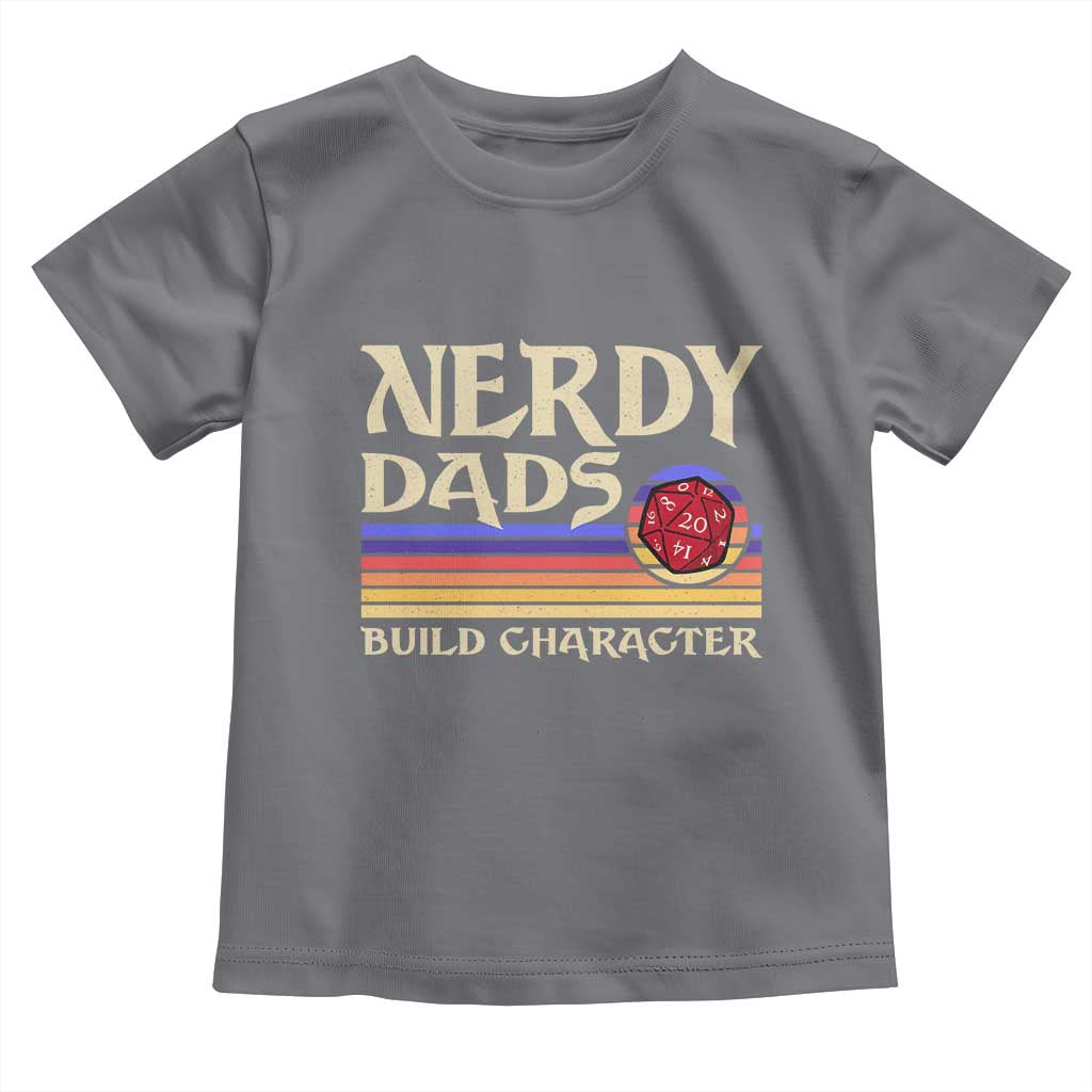 Nerdy Dad Toddler T Shirt Funny Fathers Day RPG Gaming D20 Tabletop