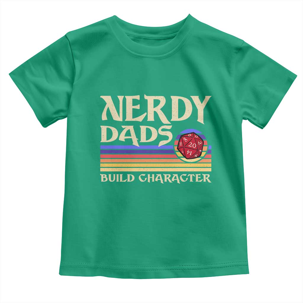 Nerdy Dad Toddler T Shirt Funny Fathers Day RPG Gaming D20 Tabletop