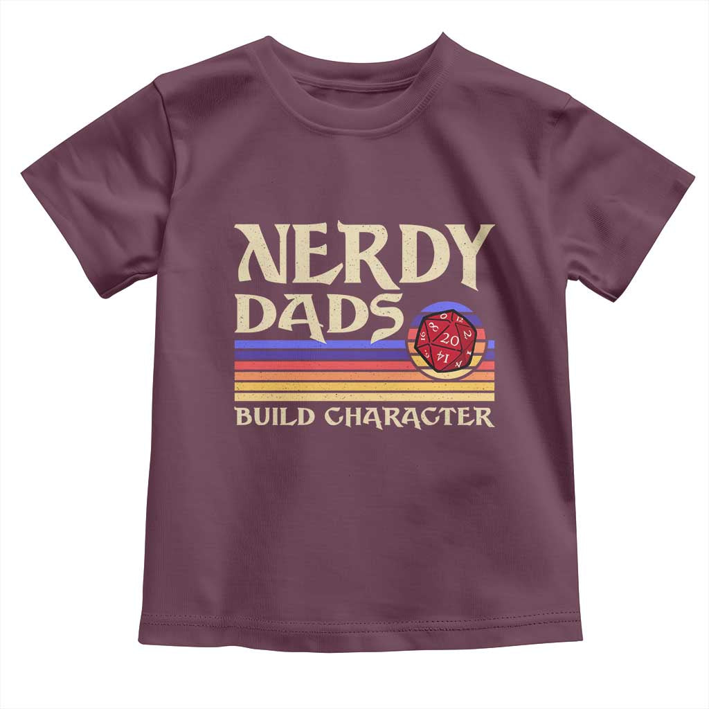 Nerdy Dad Toddler T Shirt Funny Fathers Day RPG Gaming D20 Tabletop