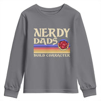 Nerdy Dad Youth Sweatshirt Funny Fathers Day RPG Gaming D20 Tabletop