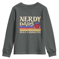 Nerdy Dad Youth Sweatshirt Funny Fathers Day RPG Gaming D20 Tabletop