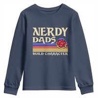 Nerdy Dad Youth Sweatshirt Funny Fathers Day RPG Gaming D20 Tabletop