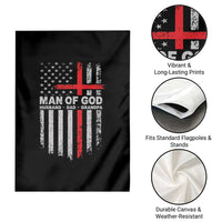 Man of God Husband Dad Protector Garden Flag Christian Dad Fathers Day