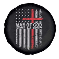Man of God Husband Dad Protector Spare Tire Cover Christian Dad Fathers Day