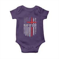 Man of God Husband Dad Protector Baby Onesie Christian Dad Fathers Day