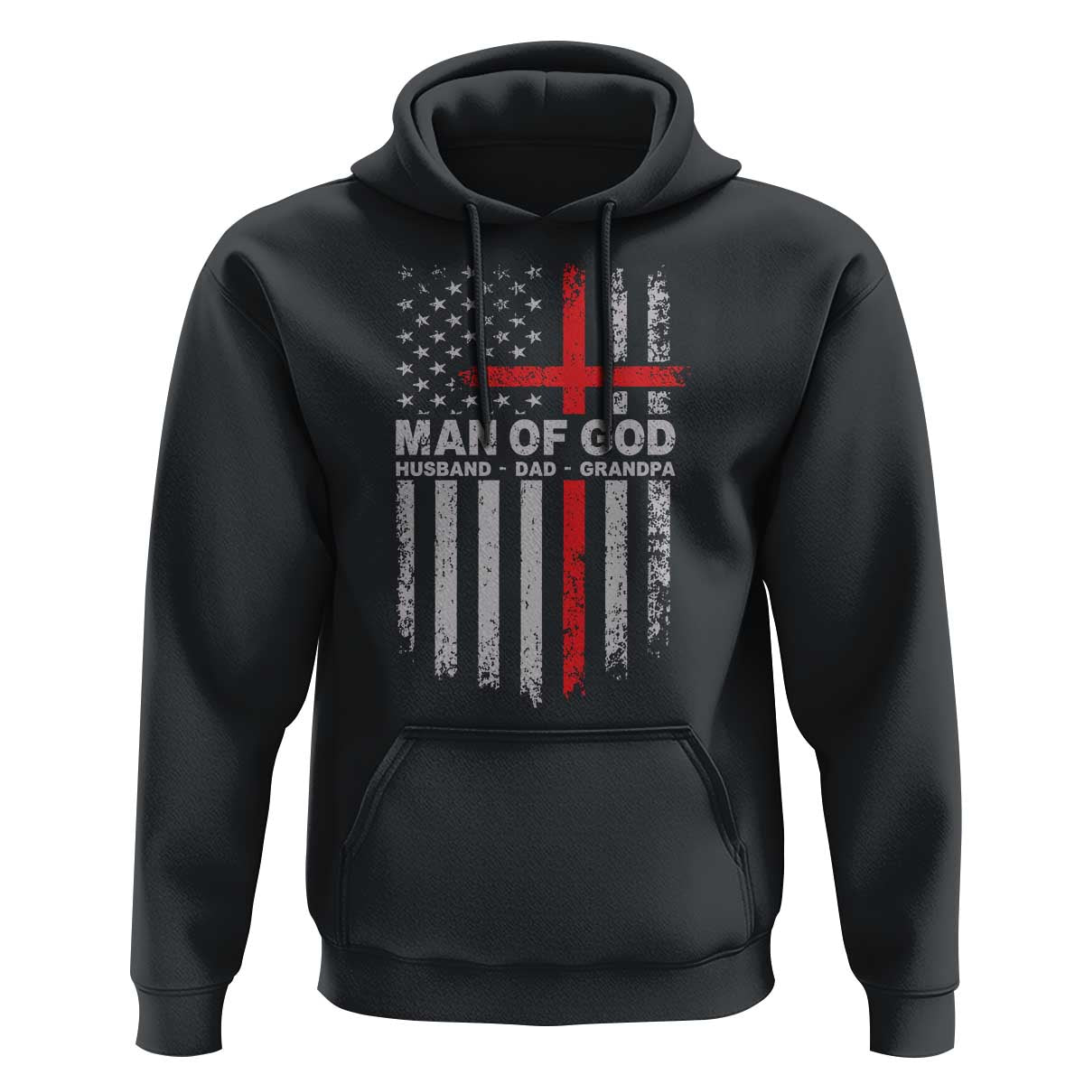 Man of God Husband Dad Protector Hoodie Christian Dad Fathers Day