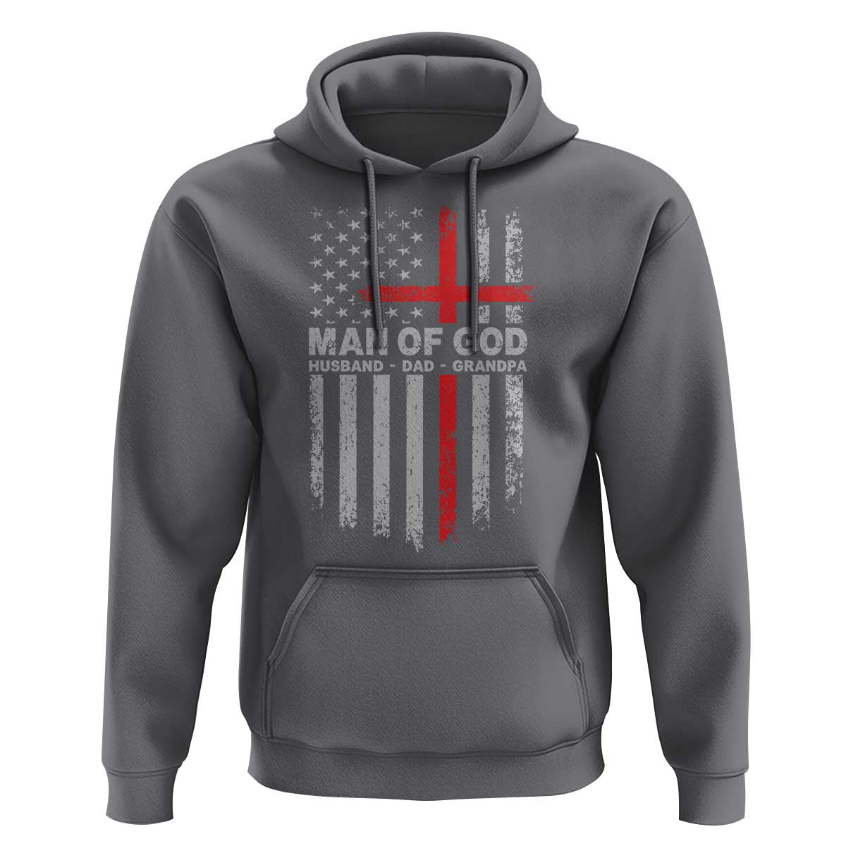 Man of God Husband Dad Protector Hoodie Christian Dad Fathers Day