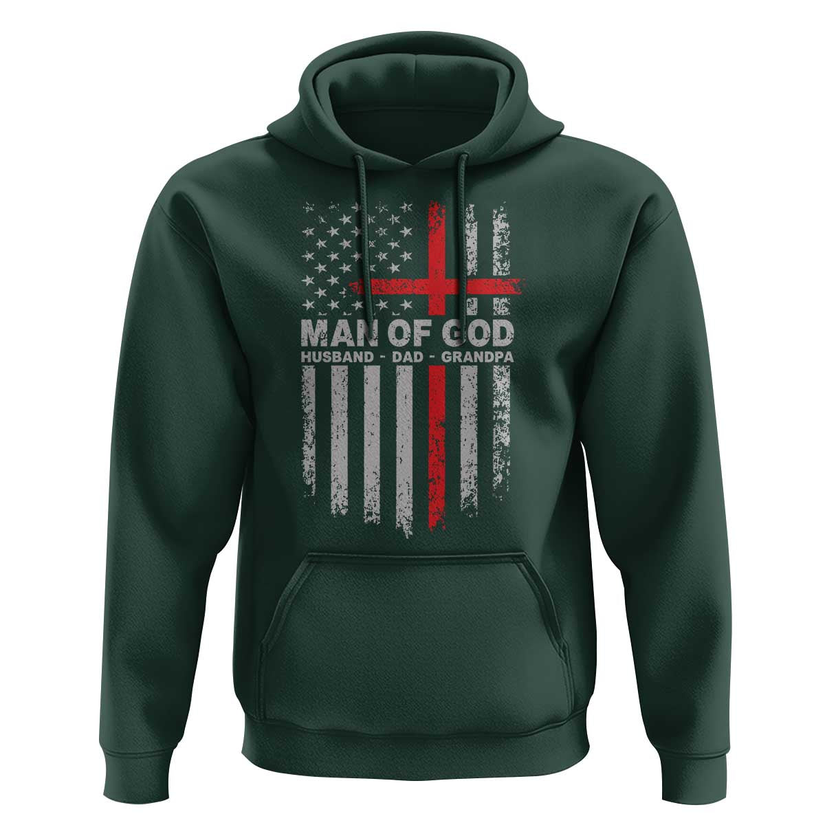 Man of God Husband Dad Protector Hoodie Christian Dad Fathers Day