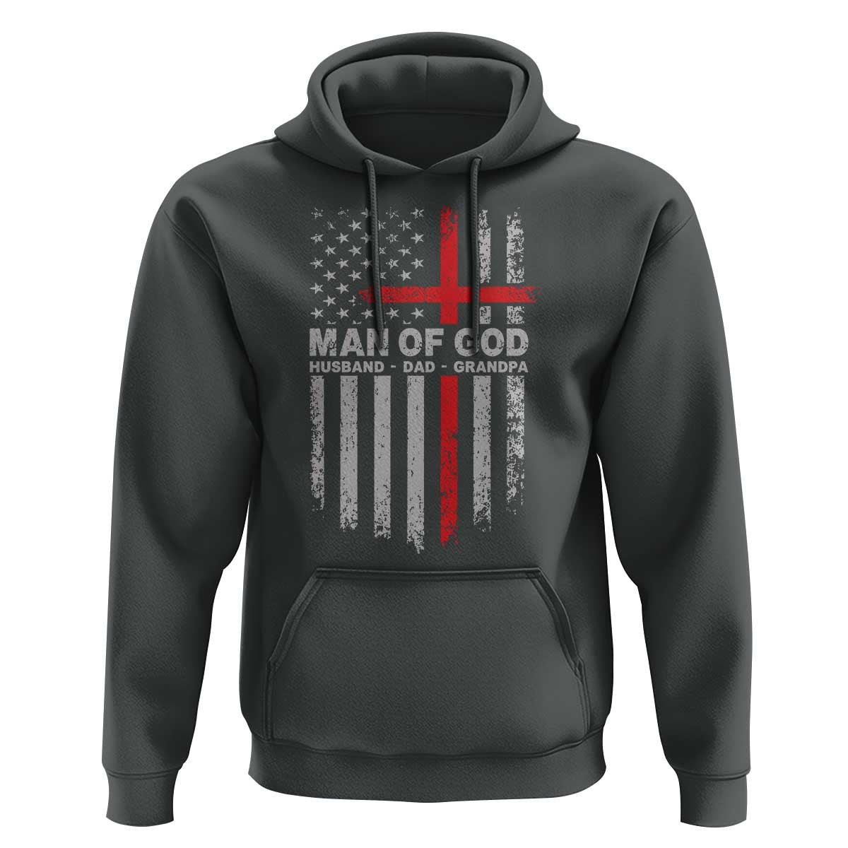 Man of God Husband Dad Protector Hoodie Christian Dad Fathers Day
