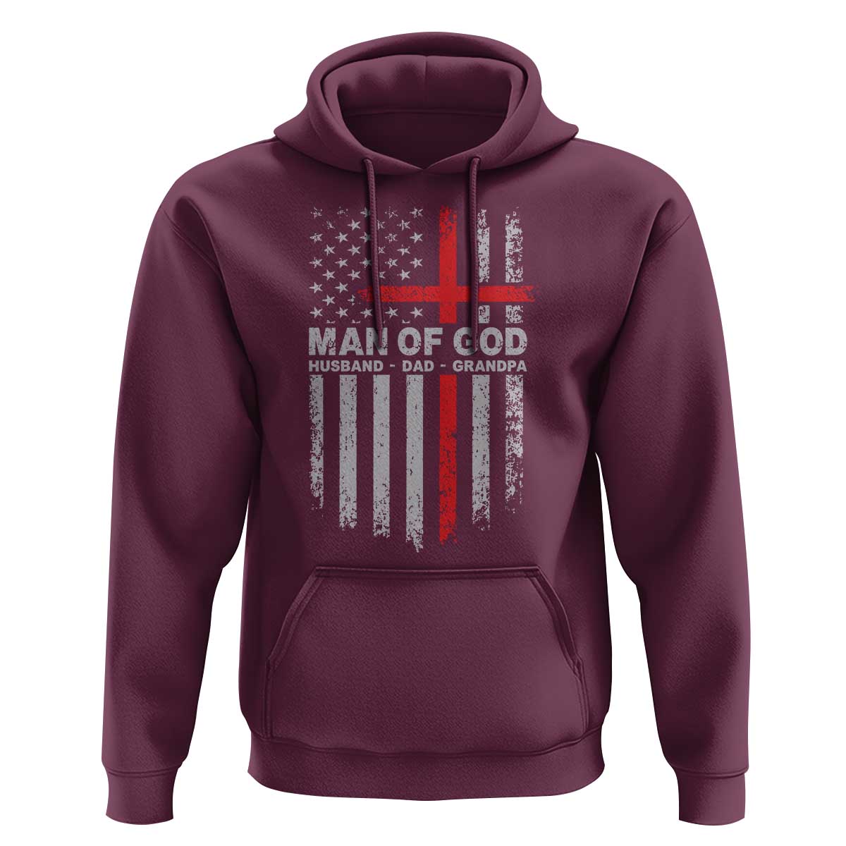 Man of God Husband Dad Protector Hoodie Christian Dad Fathers Day