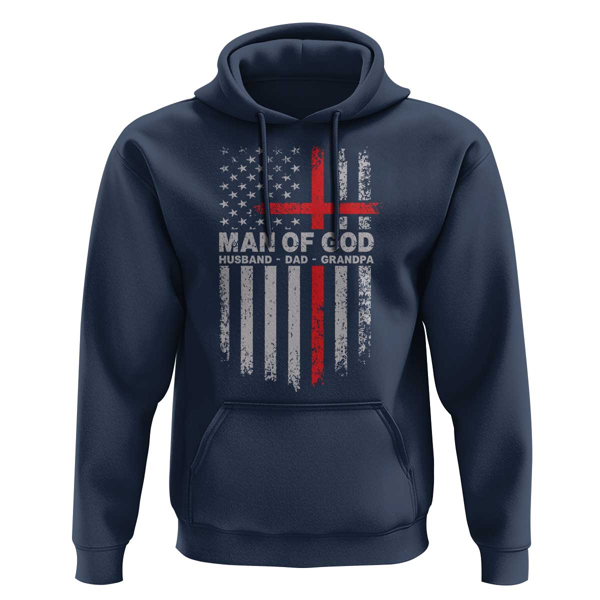 Man of God Husband Dad Protector Hoodie Christian Dad Fathers Day